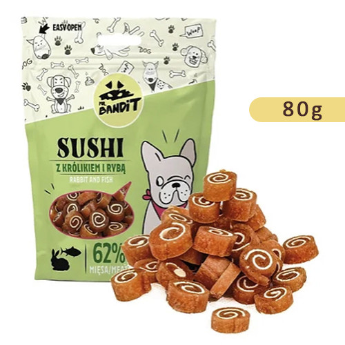 Mr. Bandit SUSHI nyúl és hal 80g