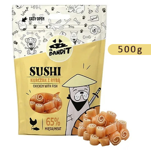 Mr. Bandit SUSHI csirke és hal 500g